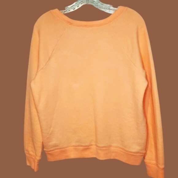 Victoria's Secret Peach Women's "Love Rules" Sweatshirt Size M - Picture 3 of 11